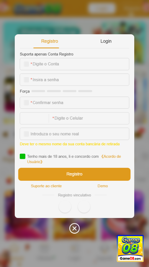 Registro game08.com: Seu Passaporte para a Vitória